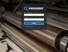 Tablet Screenshot of admin.pressero.com
